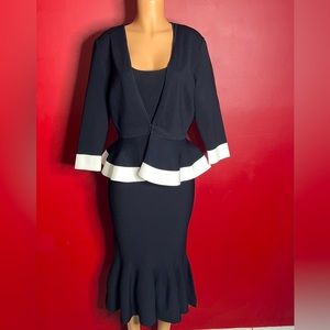 New stunning 3 piece mermaid skirt set. Includes top, skirt, jacket. Size small